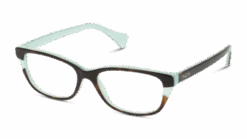 Ralph 0RA7126 601 52/16 -Mode-Brillenwinkel original png 8056597347709 angle 03 ralph 0ra7126 eyewear top havana on aquamarine