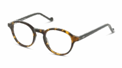 Unofficial Junior UNOT0067 HE00 44/20 -Mode-Brillenwinkel original png 8719154751745 angle 03 unofficial unot0067 eyewear tortoise green